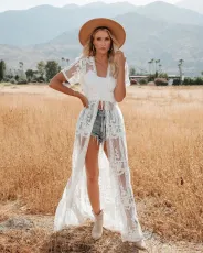 Mesh embroidered Holiday Beach skirt