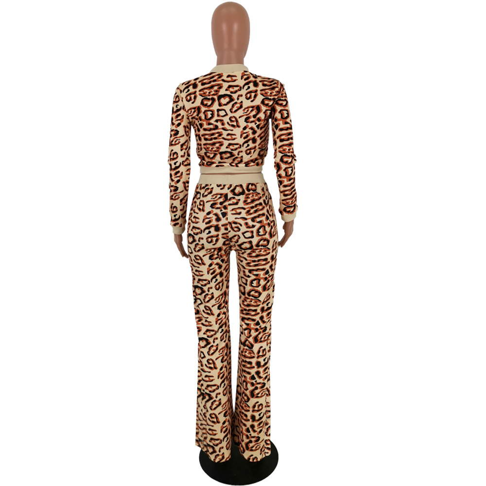 sequin leopard suit