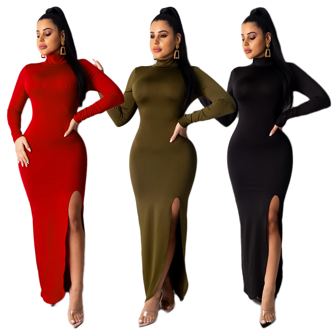 open leg gown