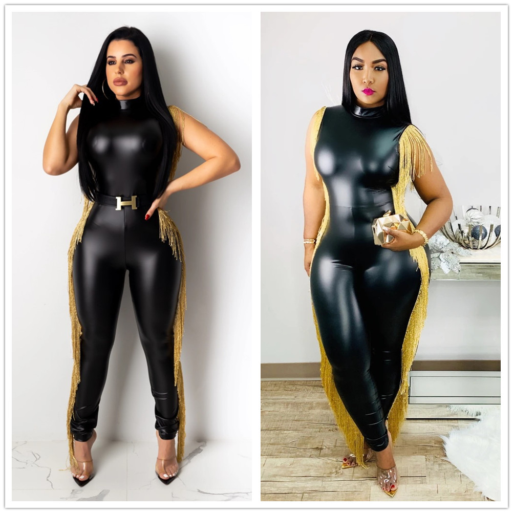 pu jumpsuit