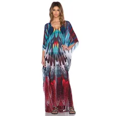 Chiffon positioning flower robe beach skirt