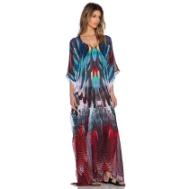 Chiffon positioning flower robe beach skirt