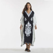 Rayon positioning flower beach sun protection shirt