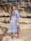 Cotton orientation printing robe sun proof shirt beach skirt