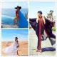 Chiffon edge embroidered loose sunscreen long cardigan
