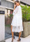 Lace dress with water-soluble embroidery Sunscreen shirt