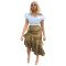 Fashion casual asymmetric PU leather Pinball skirt
