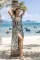 Dress ruffled black and white floral beach skirt