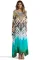 Beach skirt orientation printing holiday long blouse