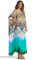 Beach skirt orientation printing holiday long blouse