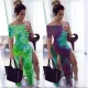 One shoulder slit dress