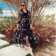 Sexy mesh perspective dress