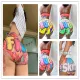 Fashion sexy tight print YOGA SHORTS