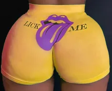 Sexy tight shorts Print Shorts Yoga Pants