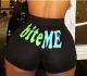 Fashion sexy tight print YOGA SHORTS