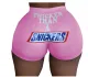 Fashion sexy tight print YOGA SHORTS