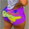 Fashion sexy tight print YOGA SHORTS