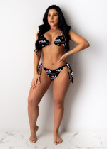 Two piece open back bikini