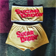 Sexy print chest wrap Shorts Set Yoga Pants Set