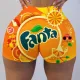 Sexy tight shorts Print Shorts Yoga Pants