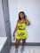 Two piece set of fashionable printed suspender vest