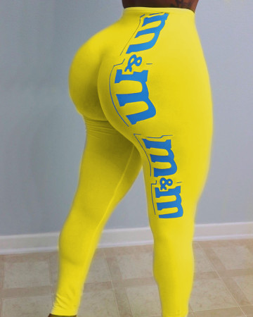 Sexy tights print pants Yoga Pants