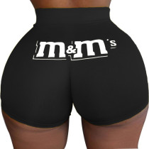 Sexy tight shorts Print Shorts Yoga Pants