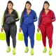 Fashion and leisure splicing suit