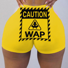 Sexy women's tight shorts Print Shorts Yoga Pants