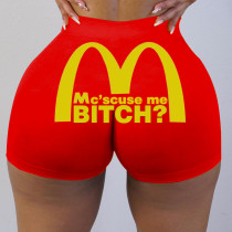 Sexy women's tight shorts Print Shorts Yoga Pants