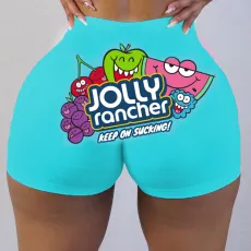Sexy women's tight shorts Print Shorts Yoga Pants