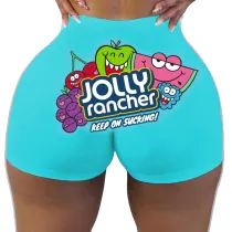 Sexy women's tight shorts Print Shorts Yoga Pants