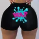 Sexy women's tight shorts Print Shorts Yoga Pants
