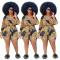 Rubber waist Jumpsuit (including belt)
