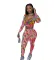 Two piece leisure sport print set