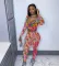 Two piece leisure sport print set