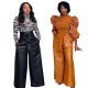 Fashionable PU high waisted pants