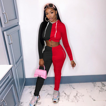 baby girl color block sweatpants