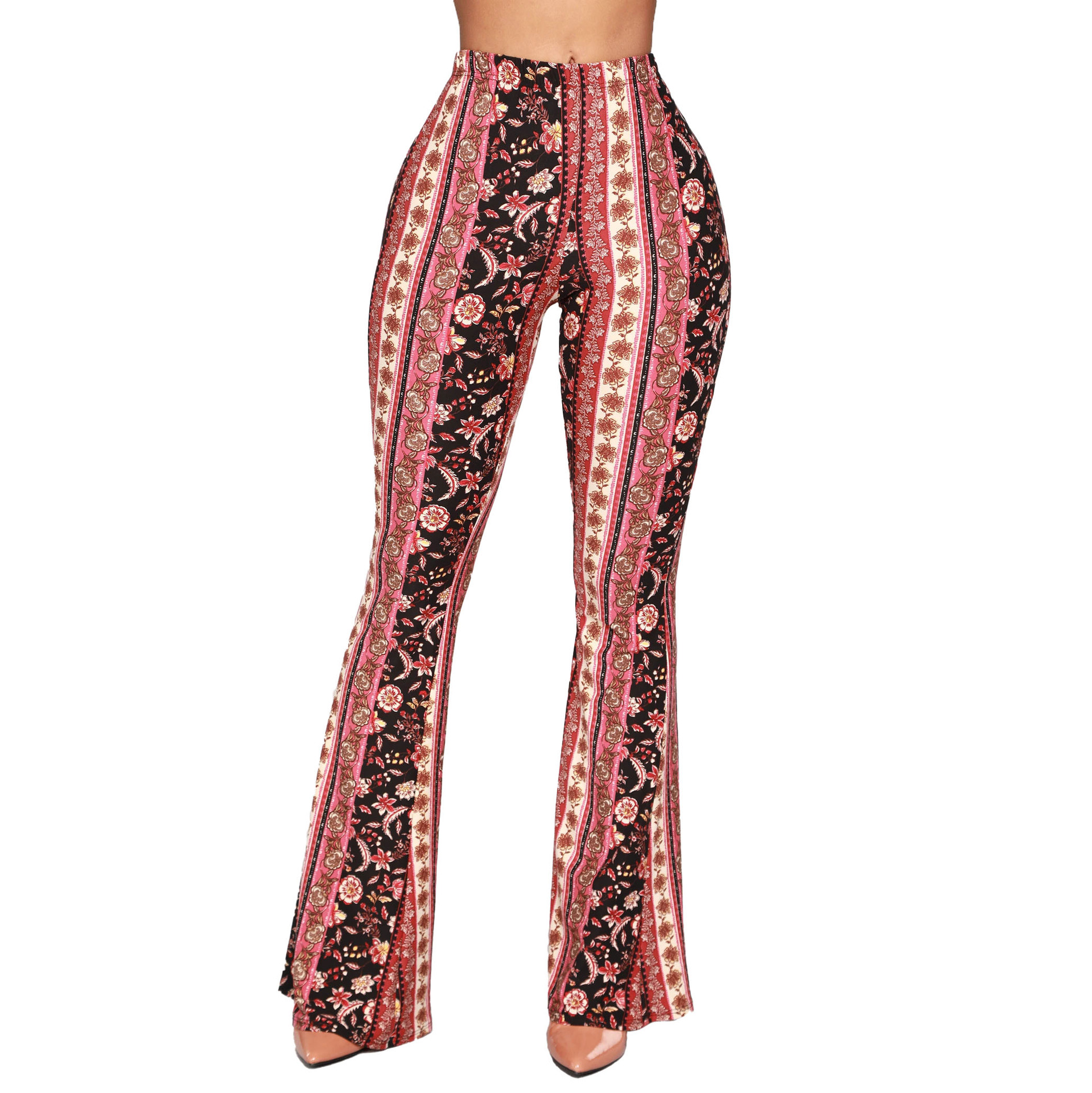 square printed pants