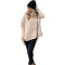 Fashion high collar solid color sweater top