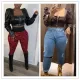 Leather sexy fashion top