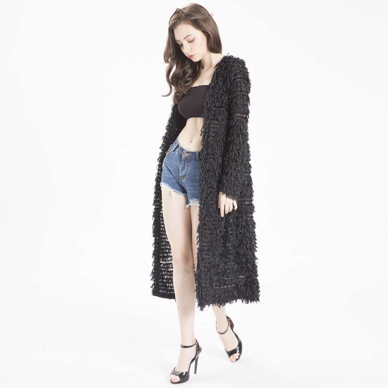 tassel cardigan sweater