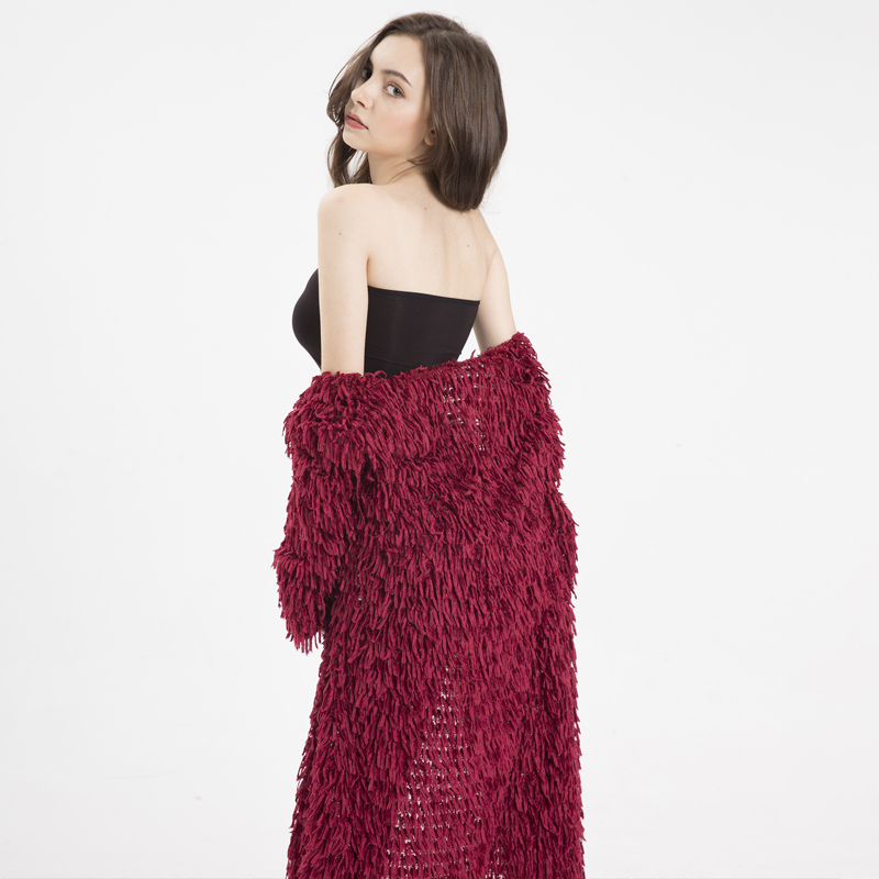 tassel cardigan sweater