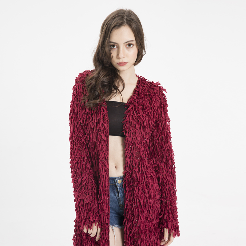 tassel cardigan sweater