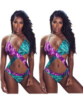 Fashion back strap swimsuit sexy one piece bikini