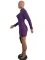 Sexy solid round neck dress