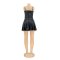 Sexy dress leather skirt suspender PU leather skirt