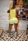 Casual printed short sleeve sports suit