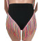 Colorful tassel bikini two piece swimsuit