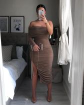 Slim Pencil Skirt with one neck